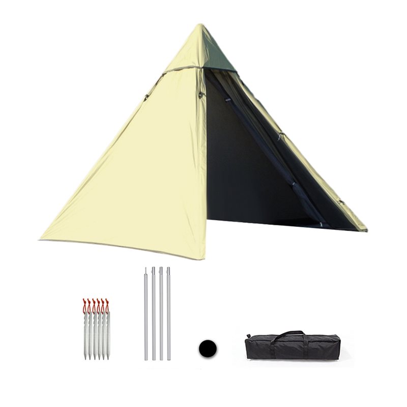 Outdoor Camping Solo - Dropship-Pyramid Tent Solo Tent Ultralight Tipi
