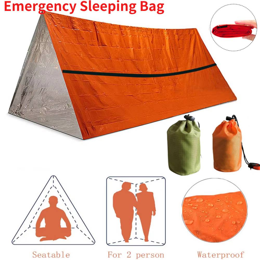 Emergency Mylar Blanket - Portable Waterproof Emergency Survival Sleeping Bag
