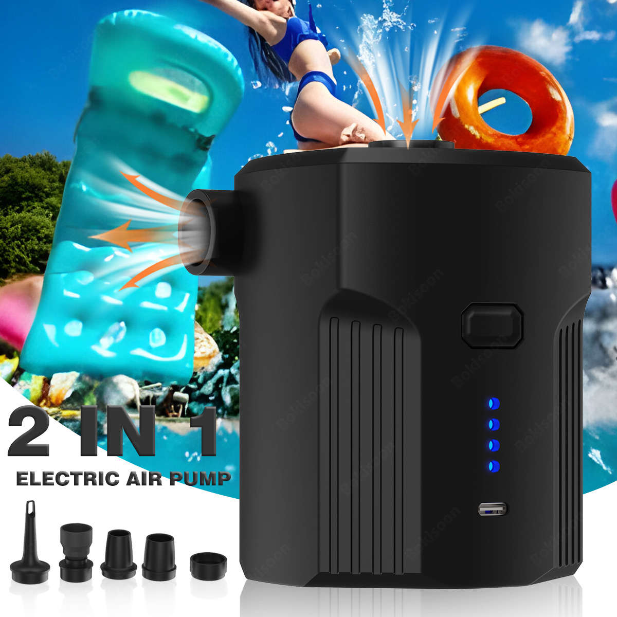 Outdoor Camping Quilt - Portable Electric Air Pump for Inflatables