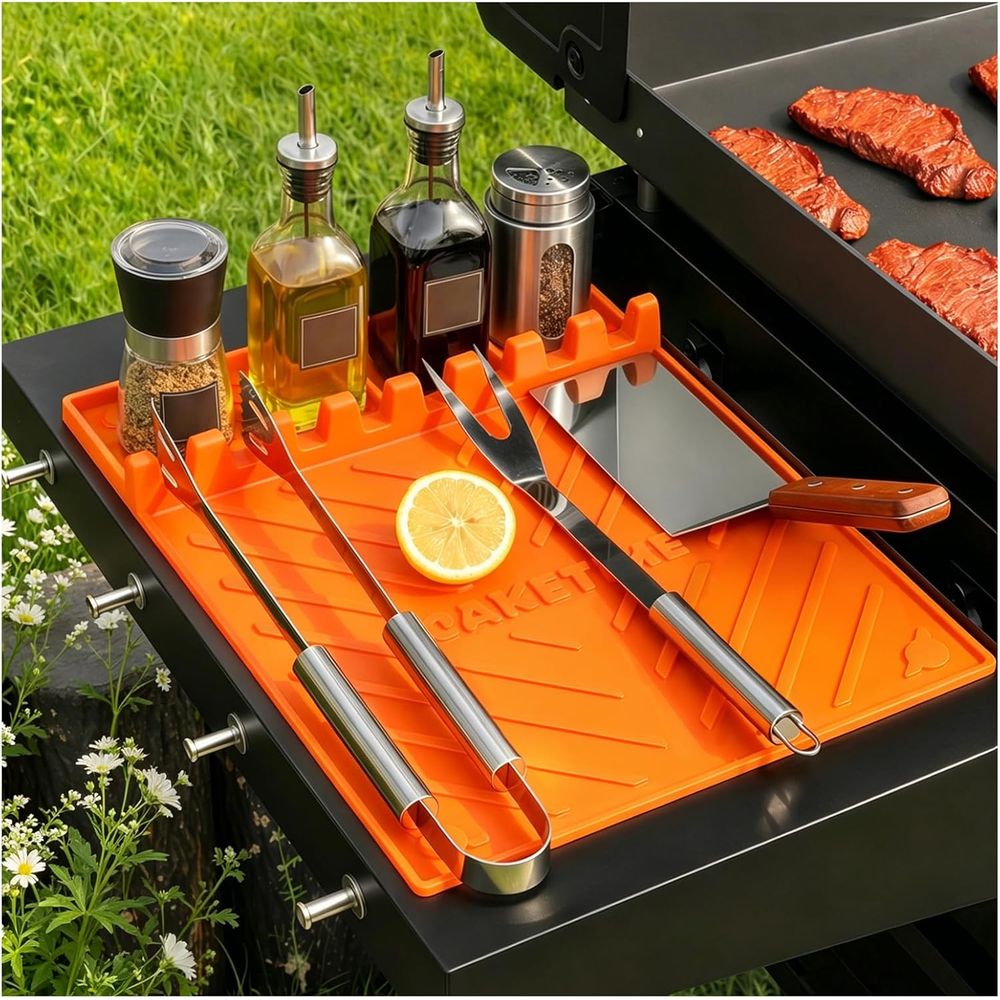 Outdoor Camping Bbq - Silicone Grill Mats or Griddle Accessories