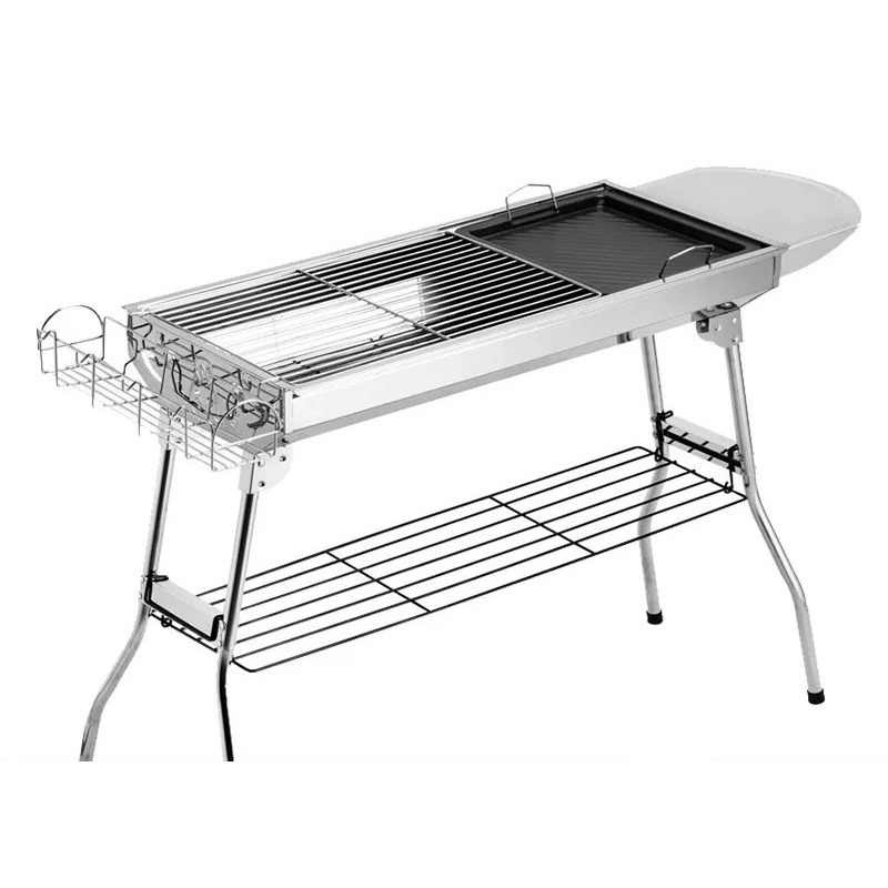 Outdoor Camping Burner - Large Folding Charcoal Barbecue Grill Outdoor