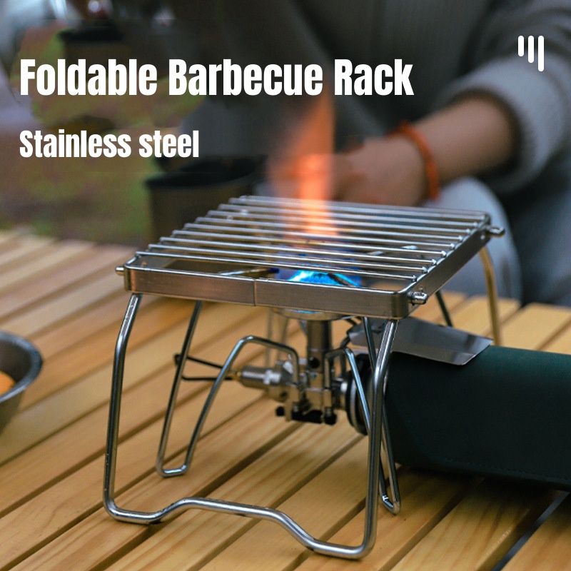 Outdoor Camping Bbq - Multifunction Folding Campfire Grill Stand Tourism