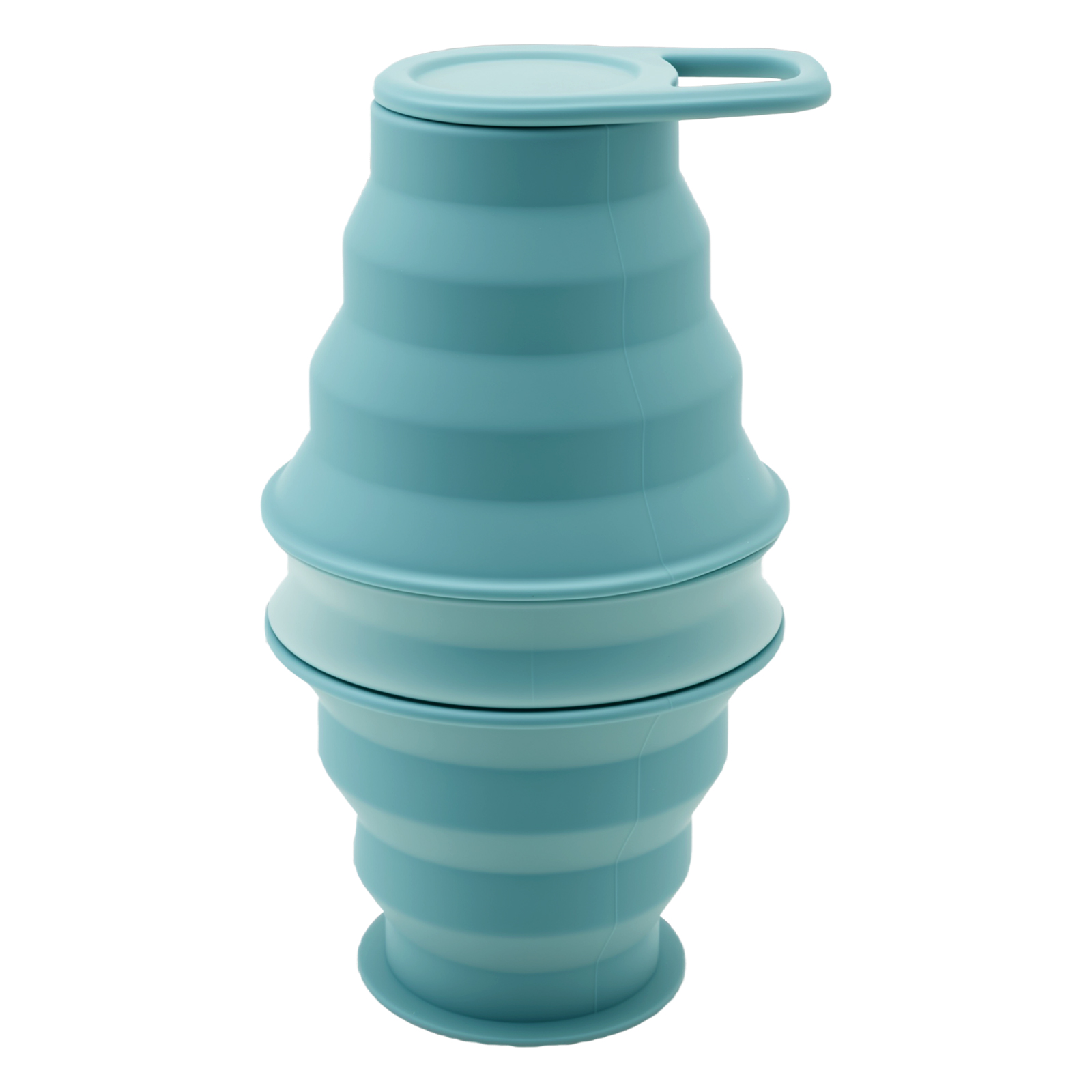 Collapsible Water Bottle - Silicone Water Bottle 500ml Reusable Foldable