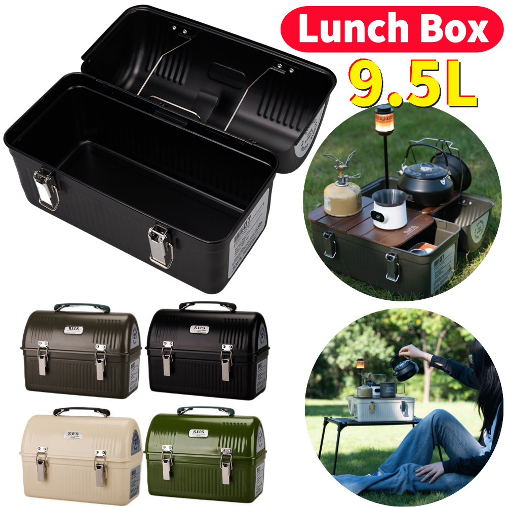 9.5L Vintage Camping Metal Lun - Outdoor Camping Store ulasan dan harga