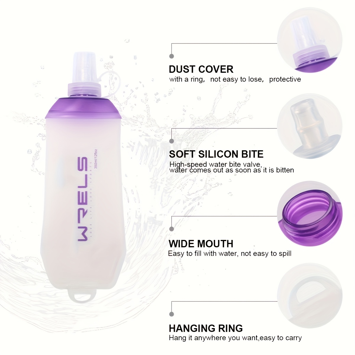 WRELS Folding Collapsible Soft - Collapsible Water Bottle ulasan dan harga