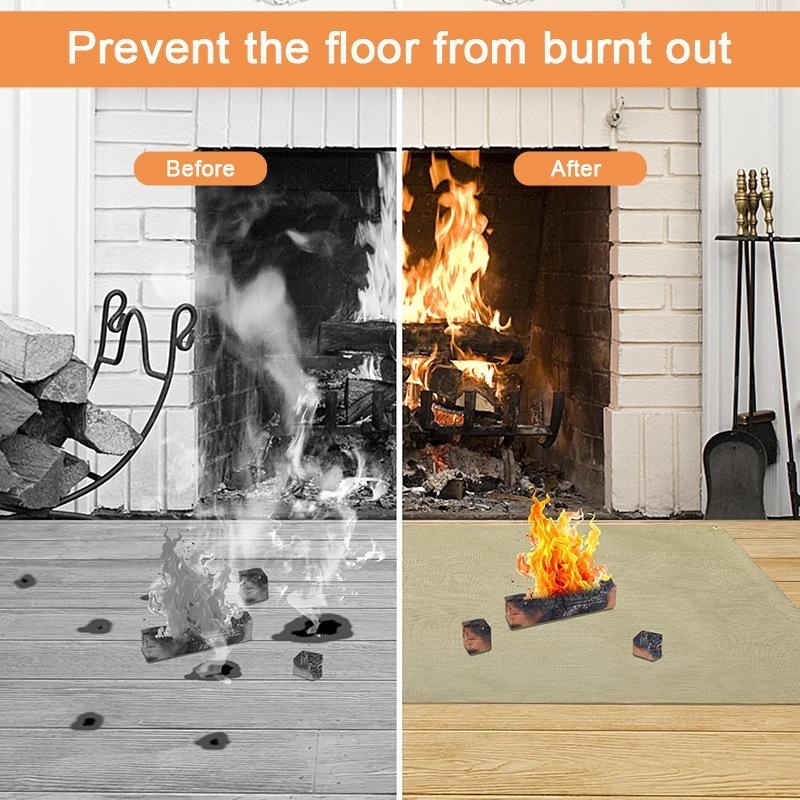 Camping Fireproof Mat Heat Res - Outdoor Camping Bbq ulasan dan harga