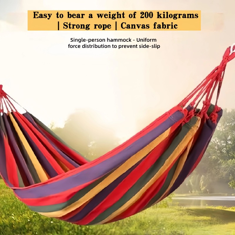 Thick Canvas Outdoor Hammock S - Outdoor Camping Store ulasan dan harga
