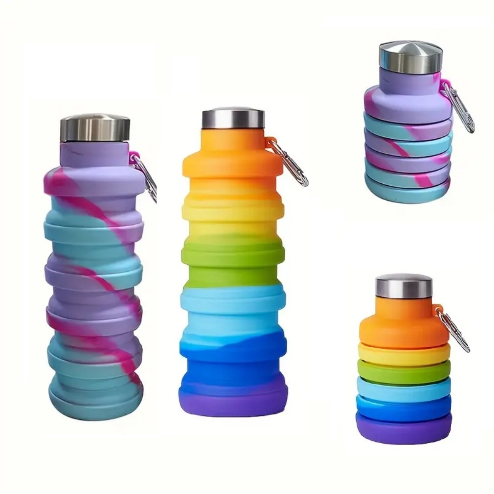 500ml Foldable Silicone Water  - Collapsible Water Bottle ulasan dan harga