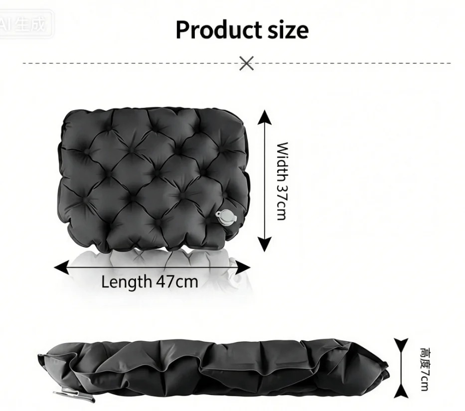 Portable Inflatable Seat Cushi - Outdoor Camping Quilt ulasan dan harga