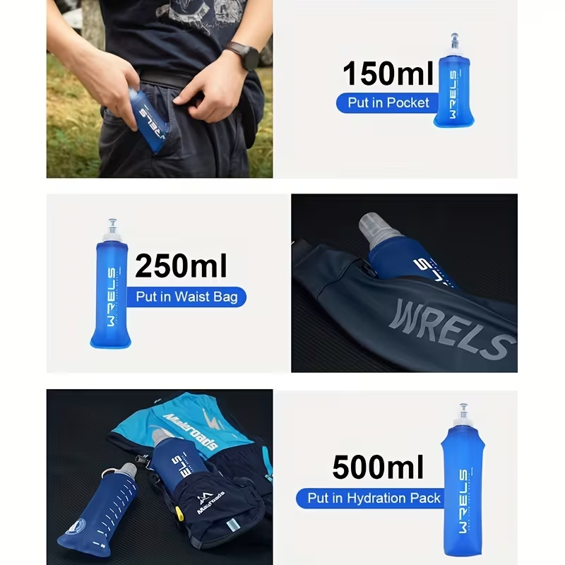 WRELS Portable Sports Soft Fla - Collapsible Water Bottle ulasan dan harga