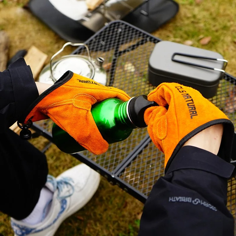 Heat Resistant BBQ Gloves Cowh - Outdoor Camping Bbq ulasan dan harga