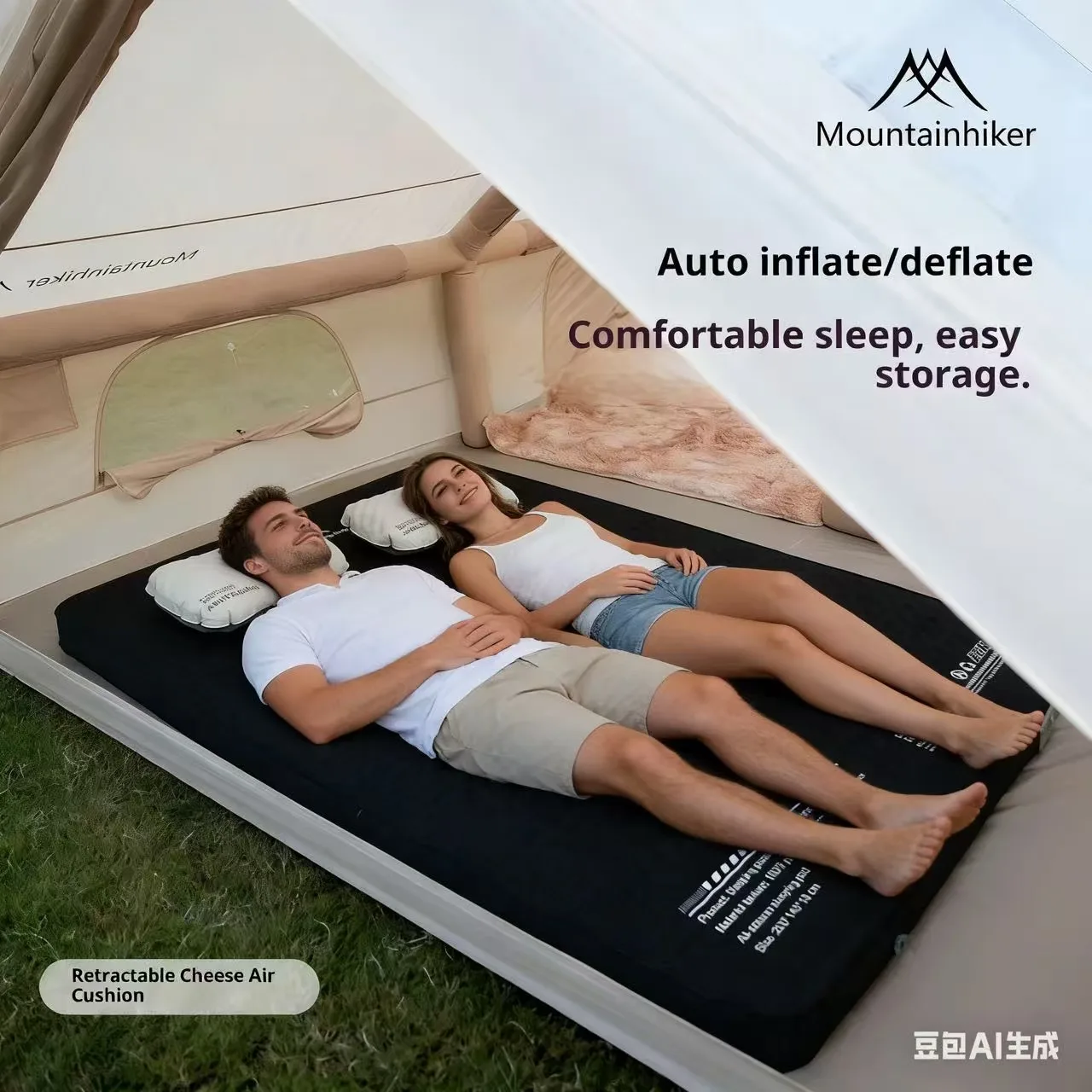 MOUNTAINHIKER Inflatable Mattr - Outdoor Camping Quilt ulasan dan harga