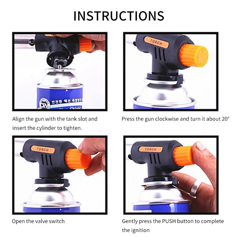 New Portable Butane Gas Torch  - Outdoor Camping Bbq ulasan dan harga