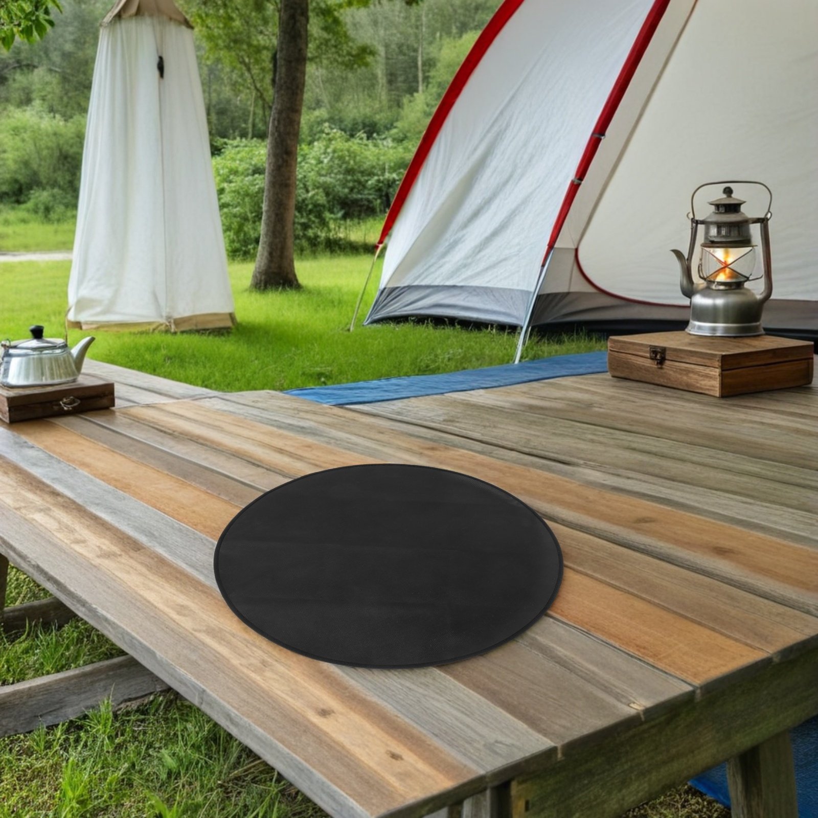 Round Heat Resistant Fireproof - Outdoor Camping Bbq ulasan dan harga