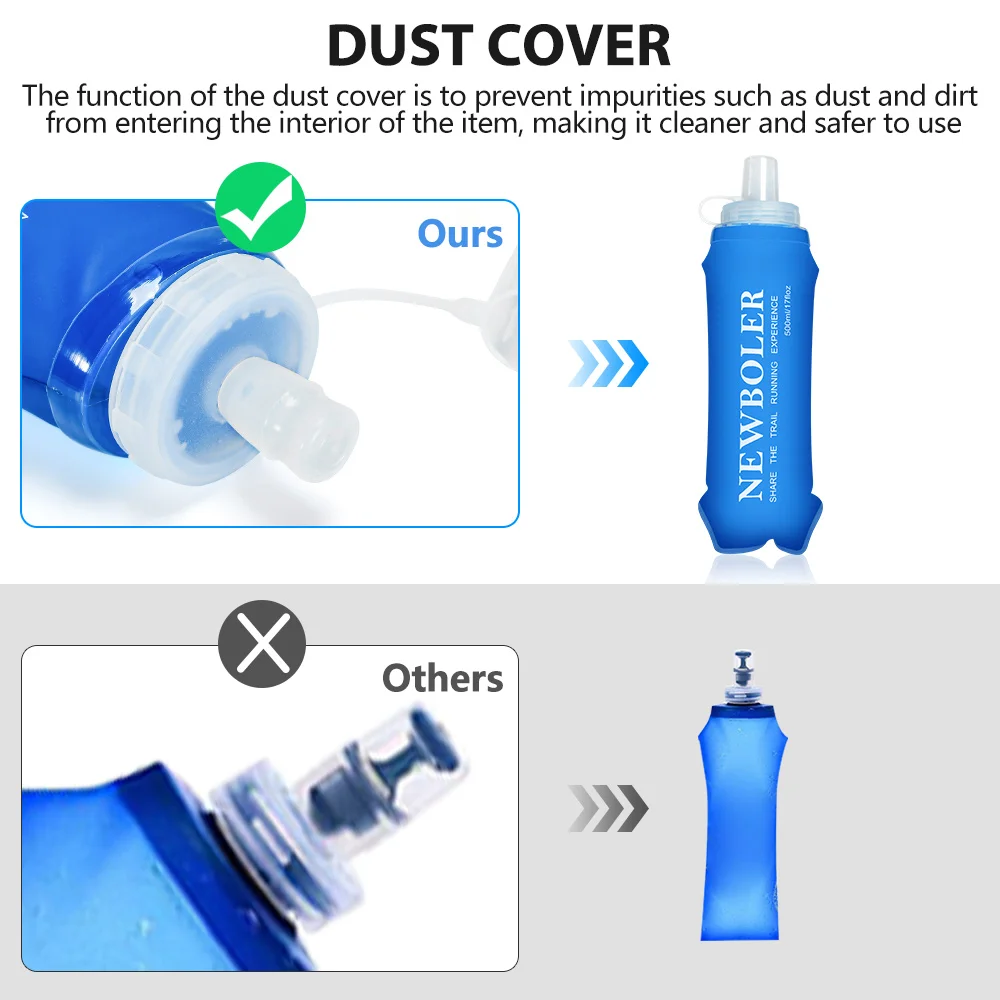 NEWBOLER 300/500ML Water Bottl - Collapsible Water Bottle ulasan dan harga