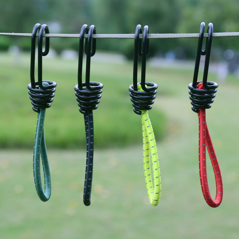 5Pcs Hooks Drawstring Elastic  - Camping Rope ulasan dan harga