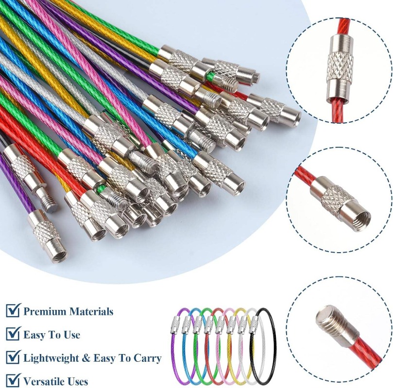25PCS/Set Colorful Stainless S - Camping Rope ulasan dan harga