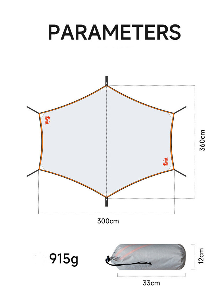 Sunshade canopy tent, sun-proo - Waterproof Tarp Shelter ulasan dan harga