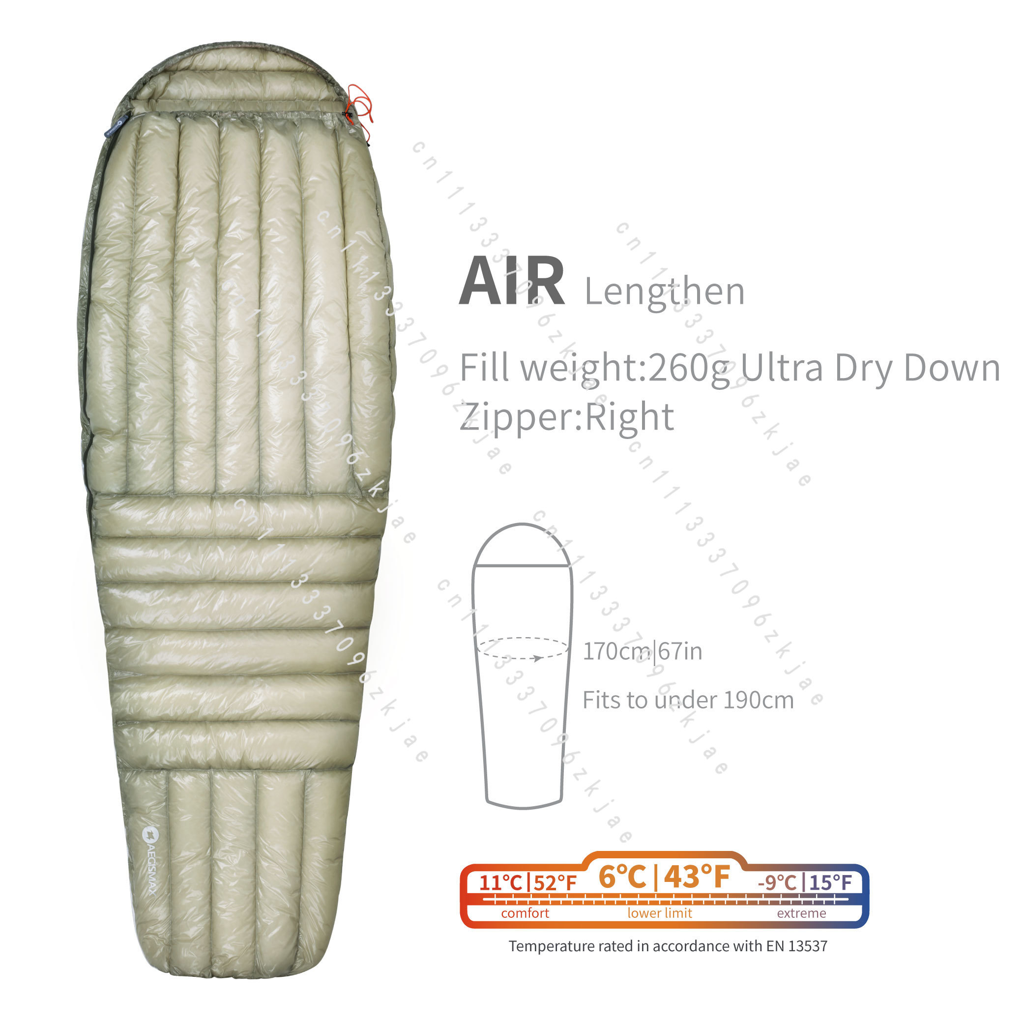 AIR 10D 800FP Ultra Dry Down S - Ultralight Sleeping Bag ulasan dan harga