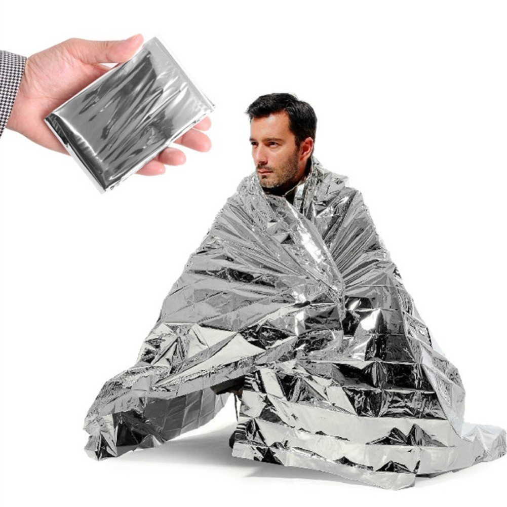 130x210cm Foil Mylar Thermal B - Emergency Mylar Blanket ulasan dan harga