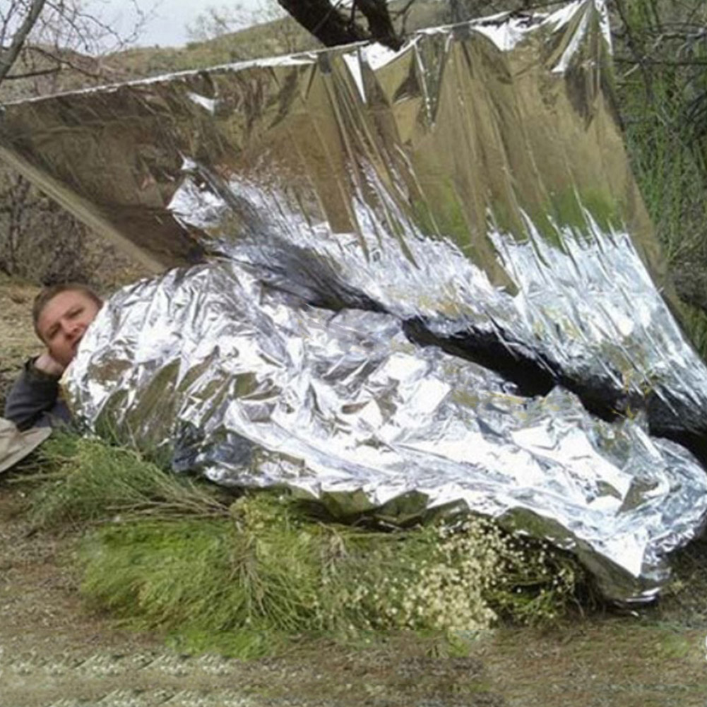 130x210cm Foil Mylar Thermal B - Emergency Mylar Blanket ulasan dan harga