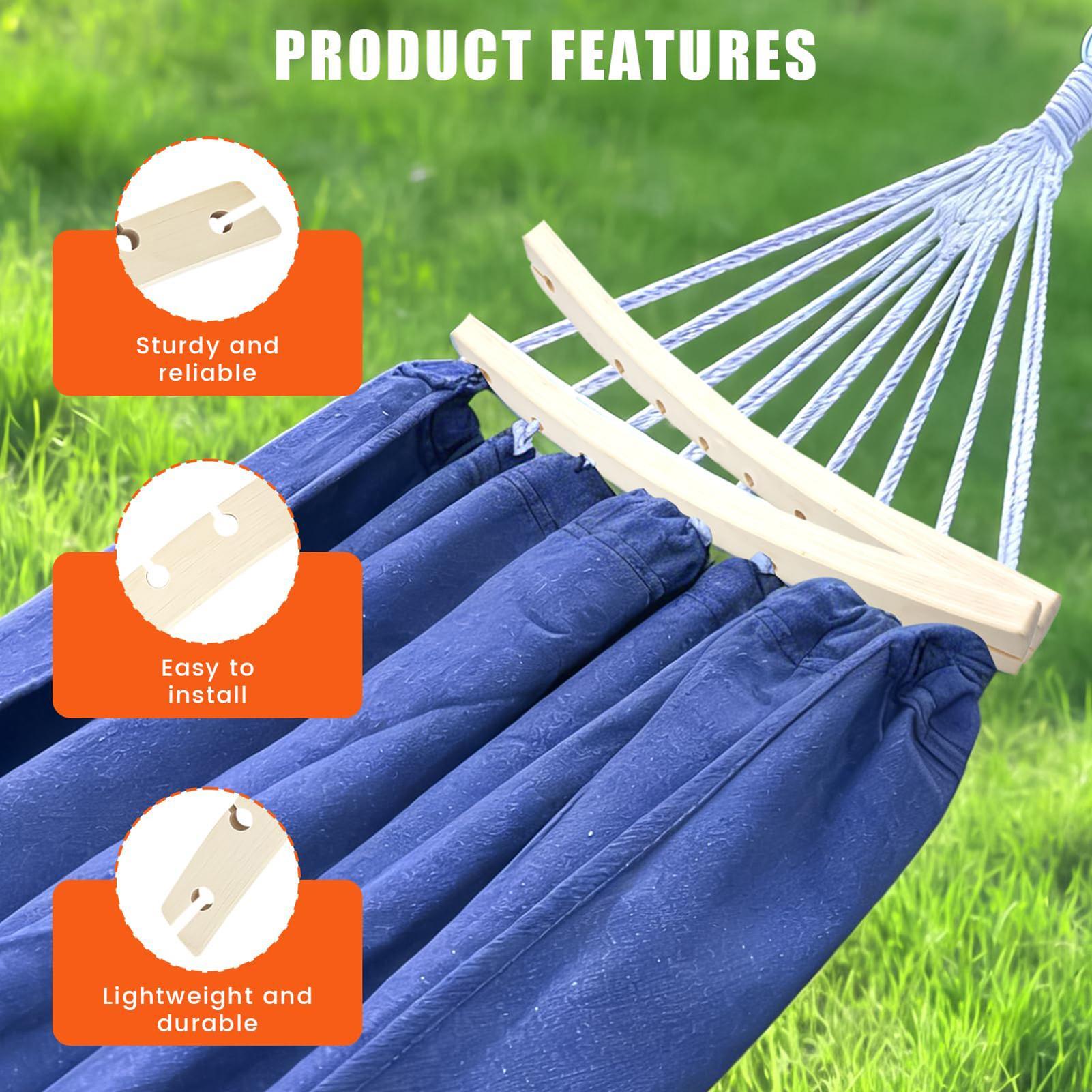 2 Pieces 10-Hole Wooden Hammoc - Camping Hammock ulasan dan harga