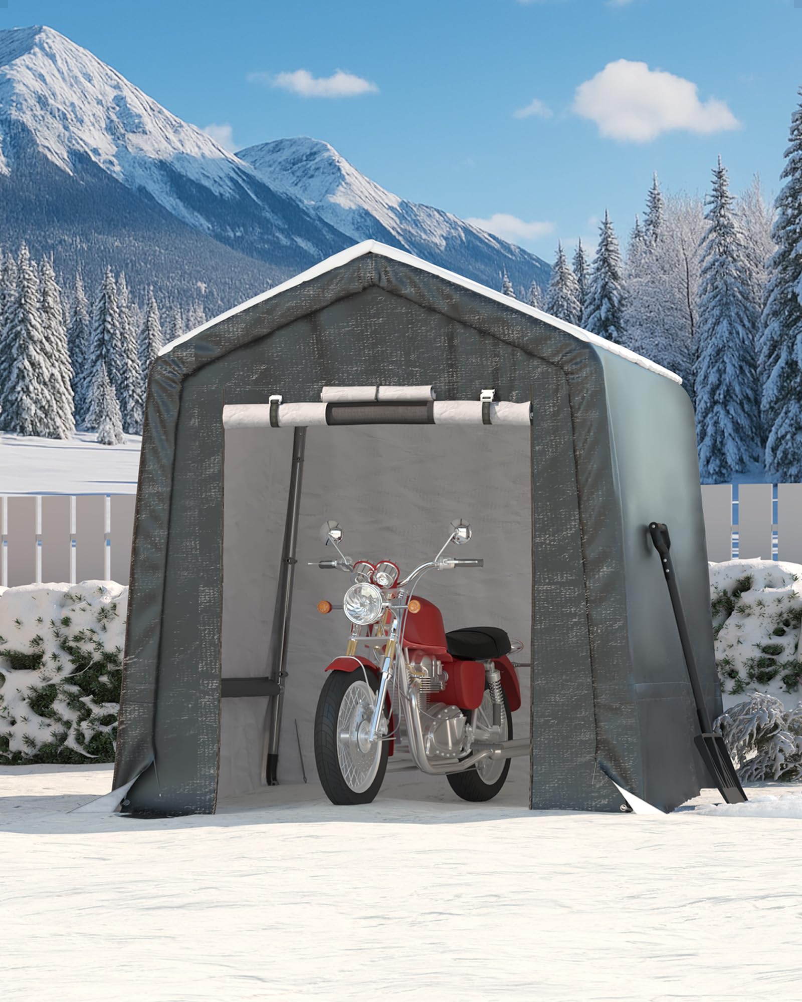 6FT*8FT Outdoor Portable Stora - Waterproof Tarp Shelter ulasan dan harga