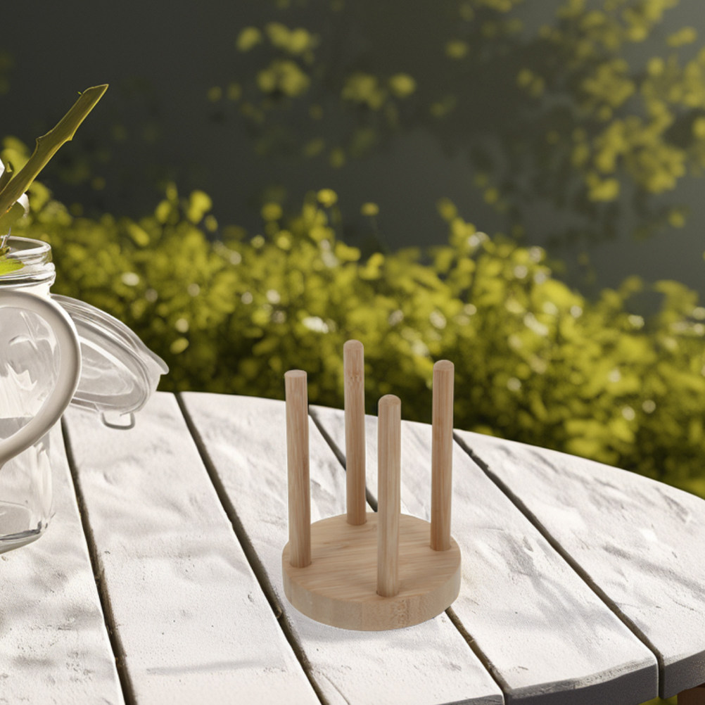 Compact Wooden Cup Holder for  - Outdoor Camping Store ulasan dan harga