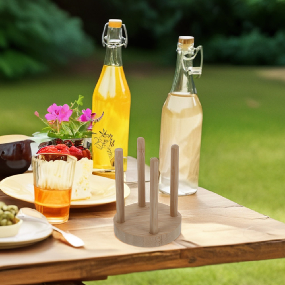 Compact Wooden Cup Holder for  - Outdoor Camping Store ulasan dan harga