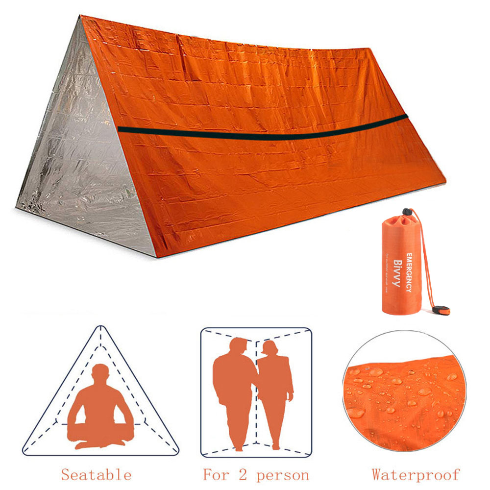 2 Person Emergency Shelter Biv - Emergency Mylar Blanket ulasan dan harga
