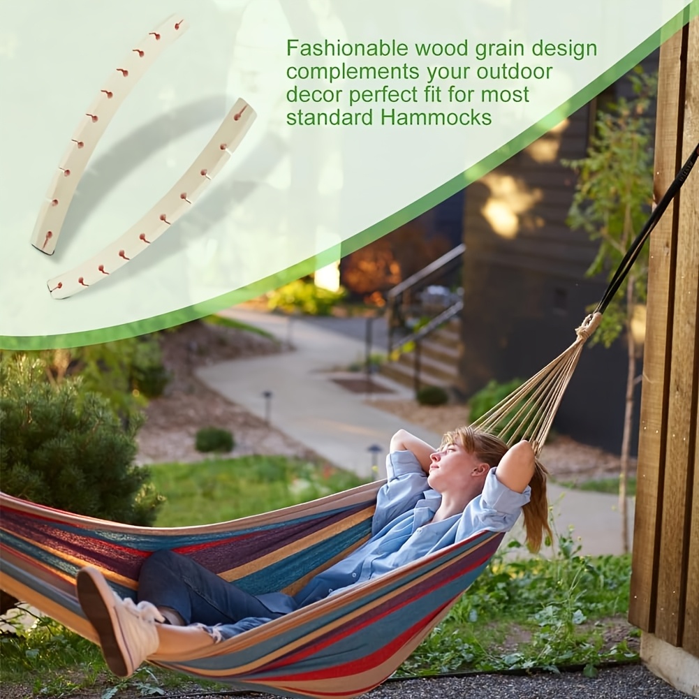 2Pcs Detachable Wooden Hammock - Camping Hammock ulasan dan harga