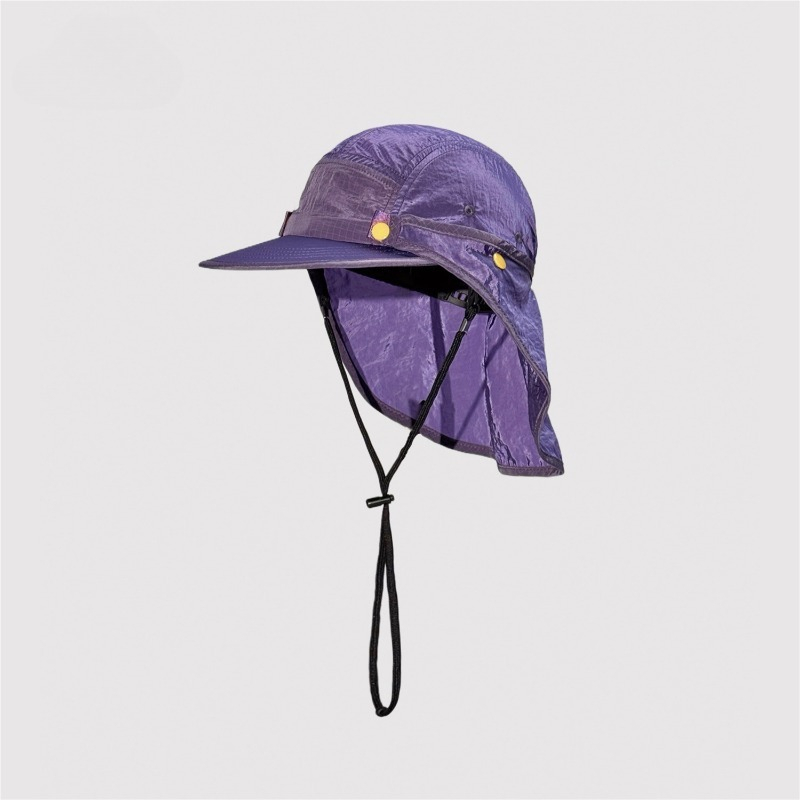 Japanese Detachable Shawl Suns - Camping Outdoor Quick Drying Sun Neck Protection Cap Hat ulasan dan harga