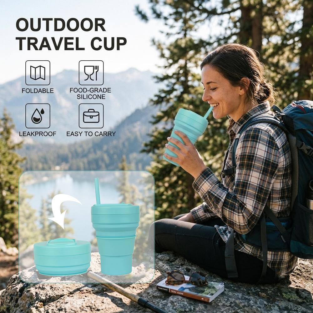 Collapsible Silicone Coffee Cu - Collapsible Water Bottle ulasan dan harga
