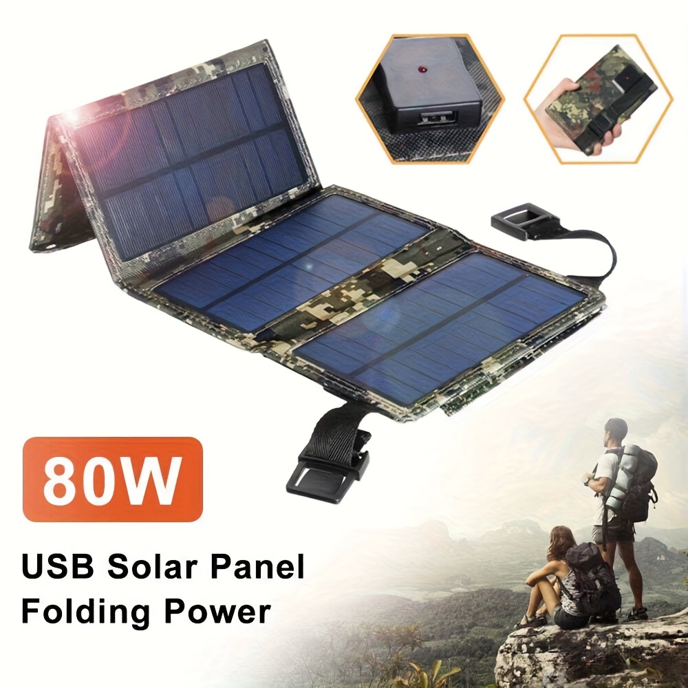 [Solar Panel] 80W Portable Fol - Outdoor Camp ulasan dan harga