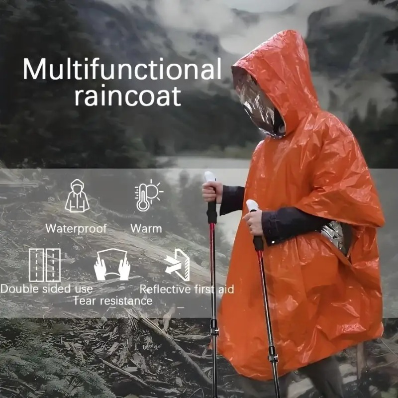 1-5PCS Multifunctional Surviva - Emergency Mylar Blanket ulasan dan harga