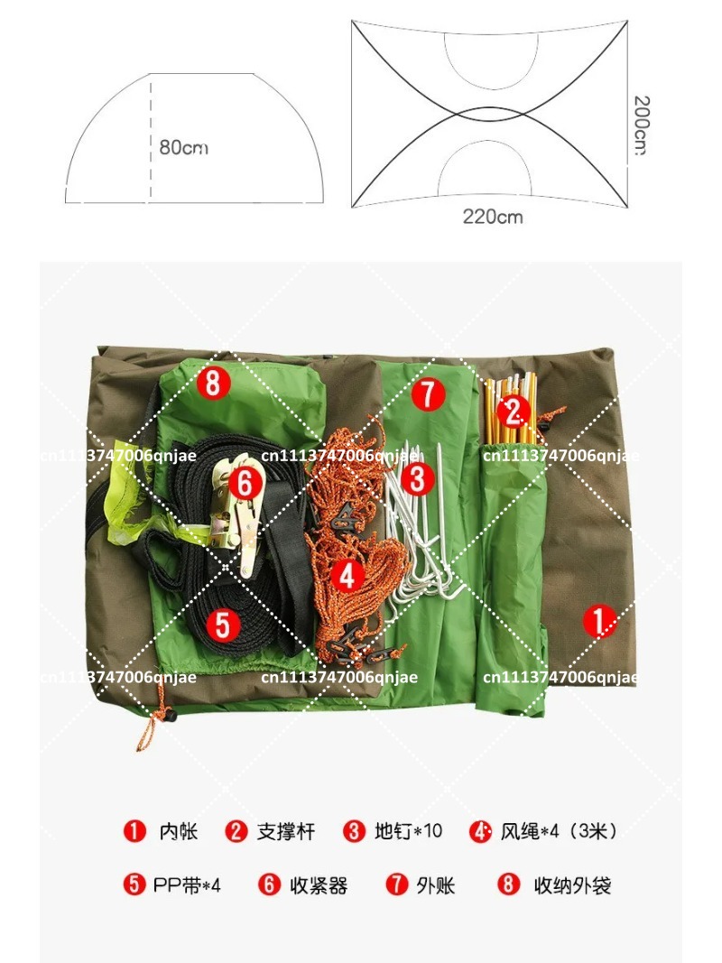 Green Portable Camping Tree Ne - Camping Hammock ulasan dan harga