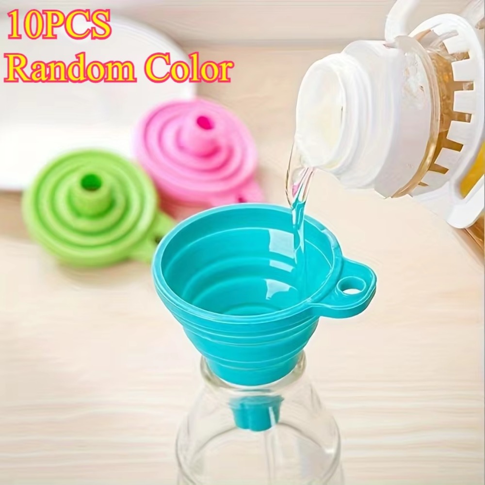 10pcs Foldable Silicone Kitche - Collapsible Water Bottle ulasan dan harga