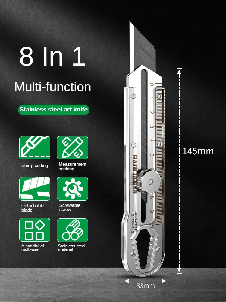 8 in 1 Stainless Steel Utility - Camping Rope ulasan dan harga