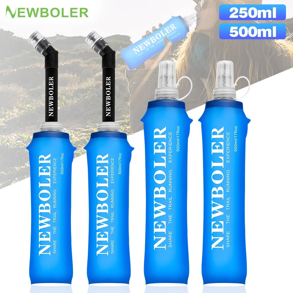 NEWBOLER 250ml 500ml Water Bot - Collapsible Water Bottle ulasan dan harga
