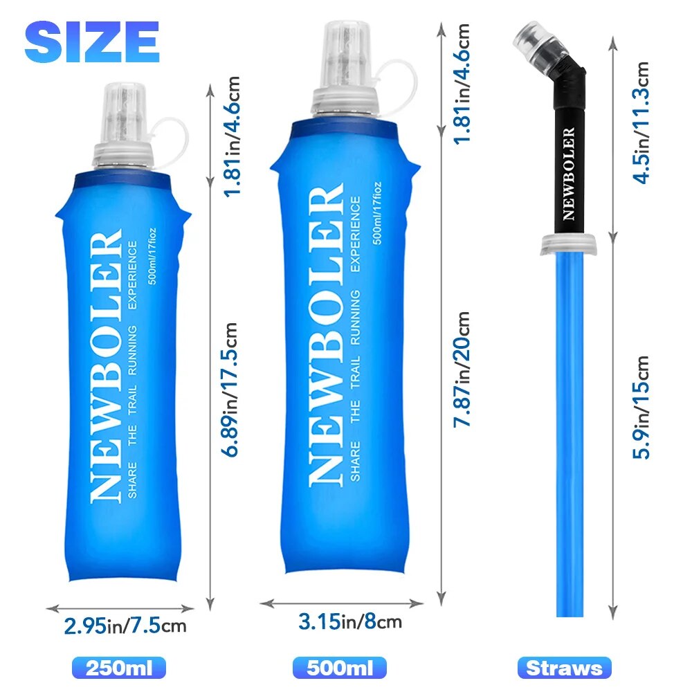 NEWBOLER 250ml 500ml Water Bot - Collapsible Water Bottle ulasan dan harga