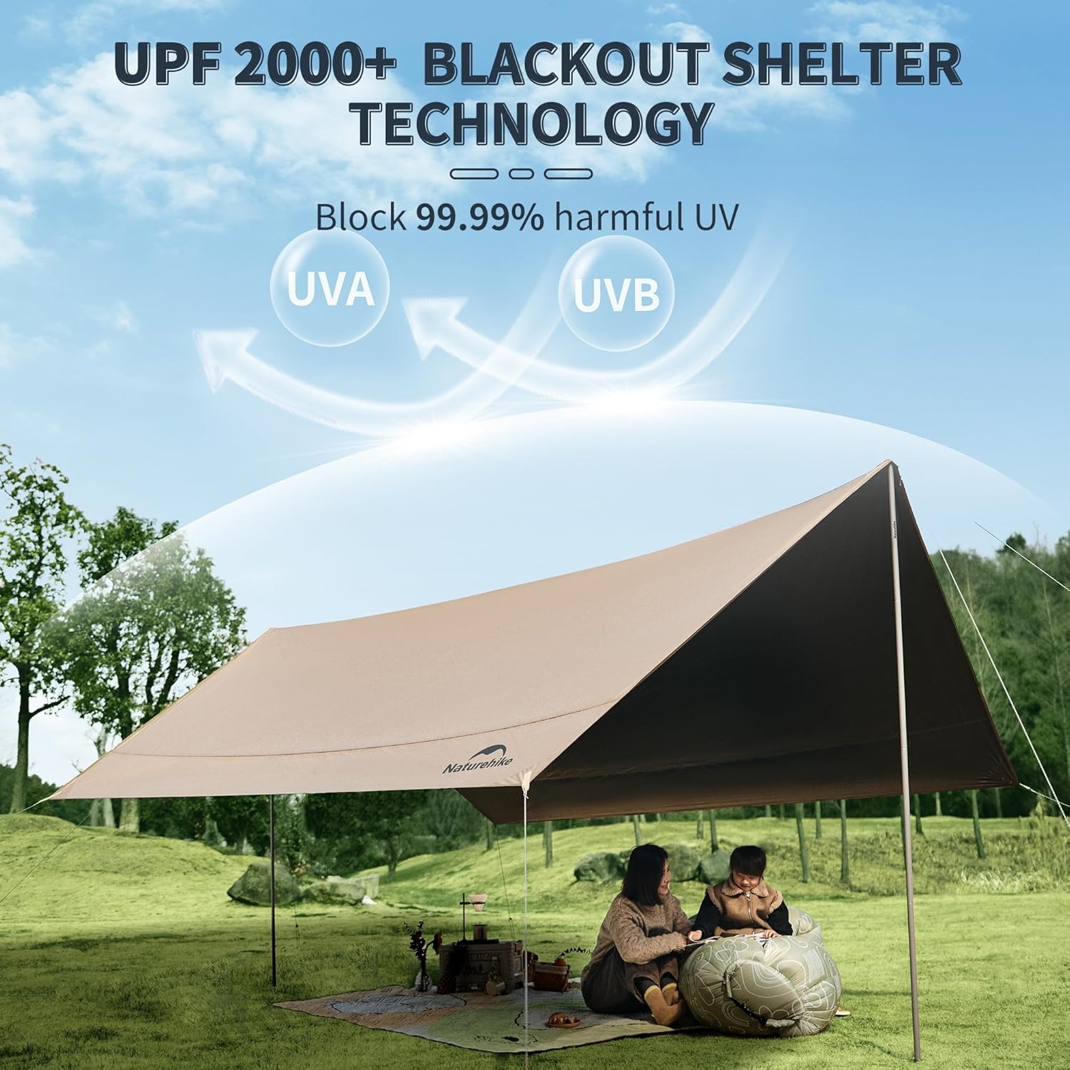 Naturehike Large Camping Water - Waterproof Tarp Shelter ulasan dan harga