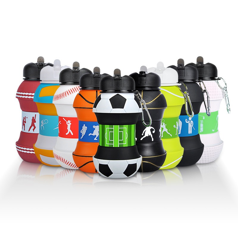 Football Silicone Collapsible  - Collapsible Water Bottle ulasan dan harga
